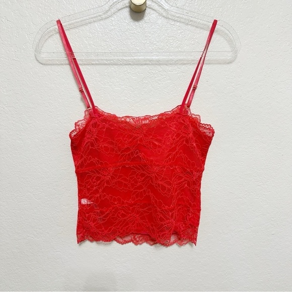 New Free People Lacey Essential Cami red size S - Picture 8 of 10